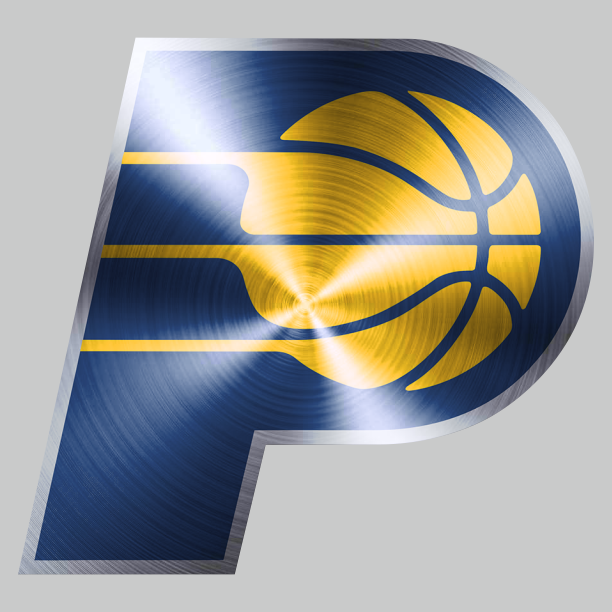 Indiana Pacers Stainless steel logo vinyl decal